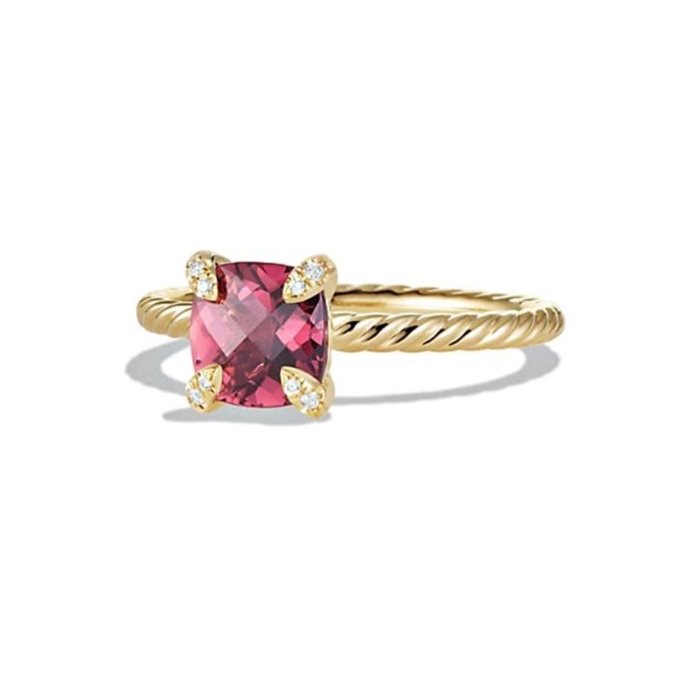 SOLD DY Chatelaine PinkTourmaline Diamond 18K